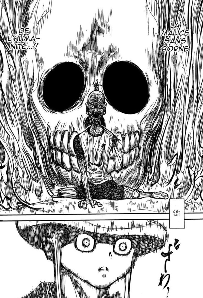 Au début on pensait que Netero était un homme pur mais c’est ce combat qui nous révéla son côté sombre, en effet c’est sa statue Hyakushiki Kannon qui le protégea de la malice des humainsOn voit que la statue ne pleure plus à se moment là.( @LaListe3 a fait un thread dessus)