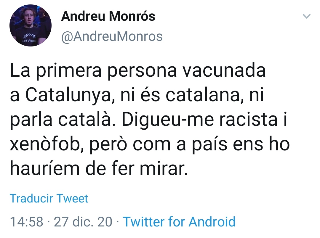 Sí, es para decírtelo.