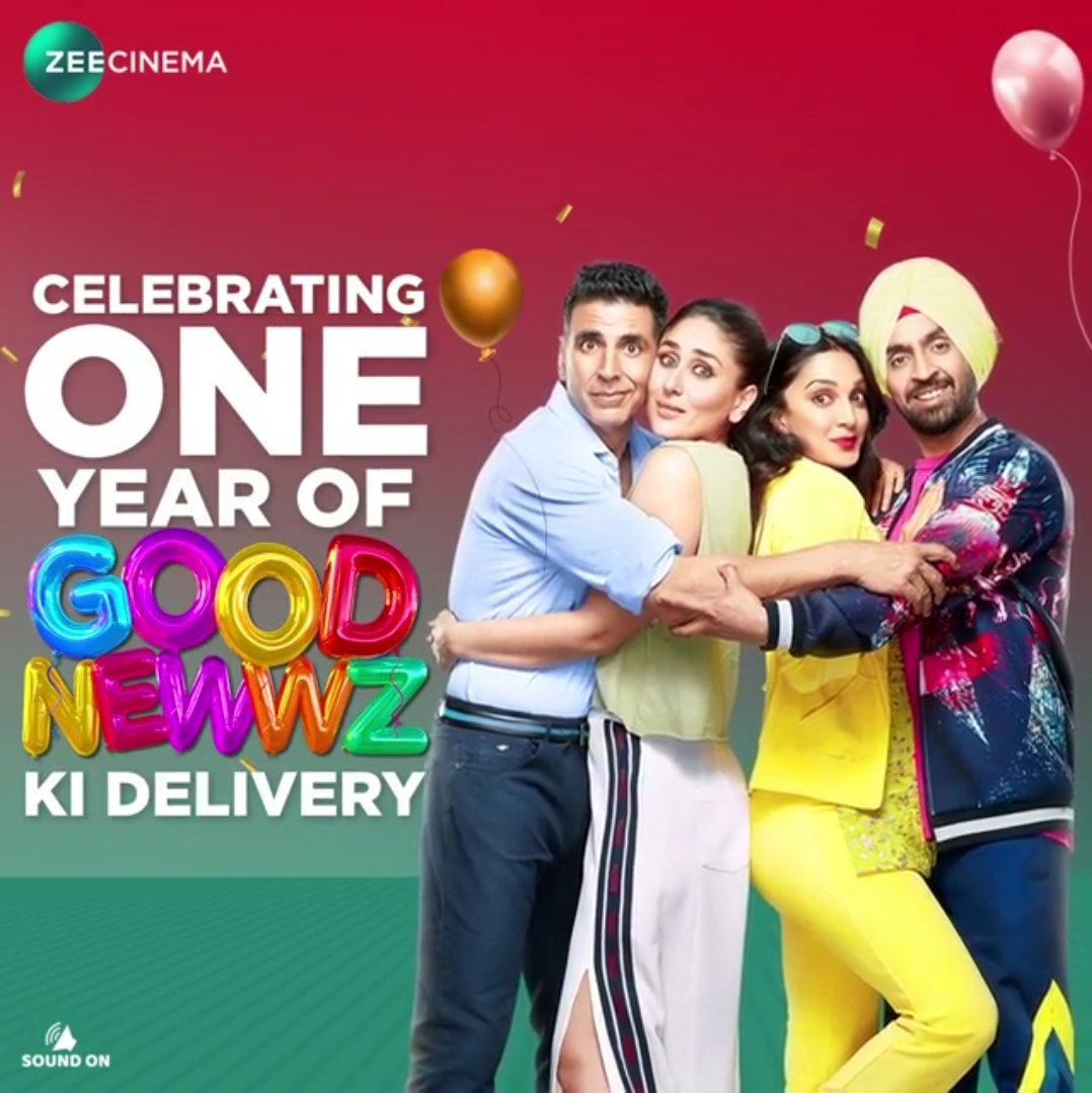 GauravAkshay16's tweet photo. 😉Today Celebrating🎉🎊 #1YearOfGoodNewwz #27December2019 Star Cast  @akshaykumar sir #KareenaKapoorKhan @advani_kiara @diljitdosanjh @tiscatime @_AdilHussain 
Directed by @raj_a_mehta 
Produced by @karanjohar #CapeOfGoodFilms #AkshayKumar #KiaraAdvani #GauravAkshay 😊😍 https://t.co/Xjrf4lK4Ge