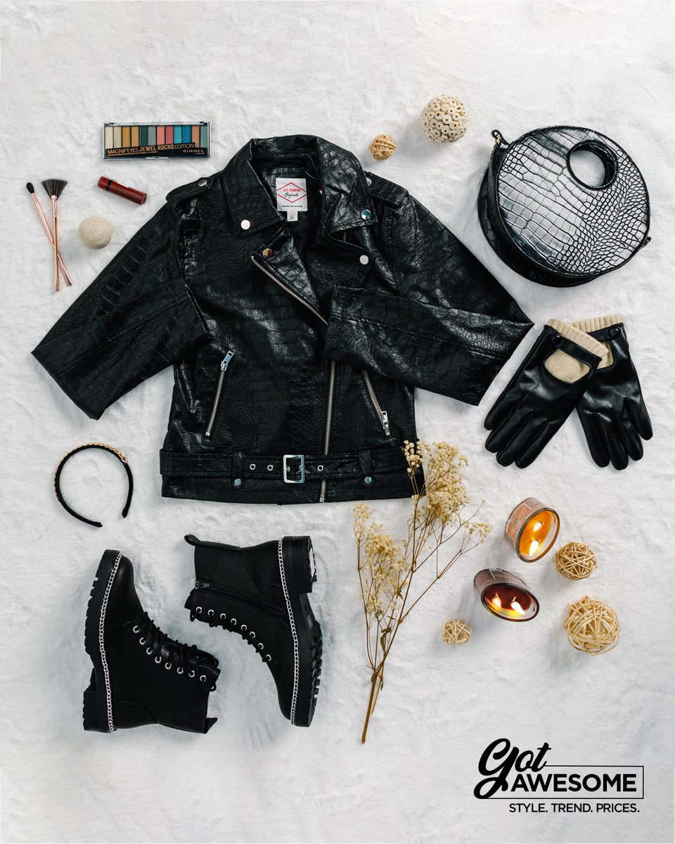 CentrepointME's tweet photo. All about leather! This edgy fabric is sure to add that cool factor to any outfit! Get yours now in store and online in select countries: https://t.co/FVtsYPegAI #GotAwesome #Centrepoint #CentrepointME https://t.co/SvqmoCpdML