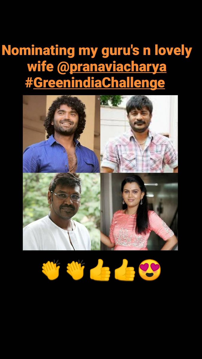 I've accepted #GreenindiaChallenge from @shekarmaster Planted 3 saplings. Further I am nominating my guru #RajuSundaram my master @offl_Lawrence n my wife @pranaviacharya to plant 3 trees & continue the chain..special thanks to @MPsantoshtrs garu for taking this intiative..