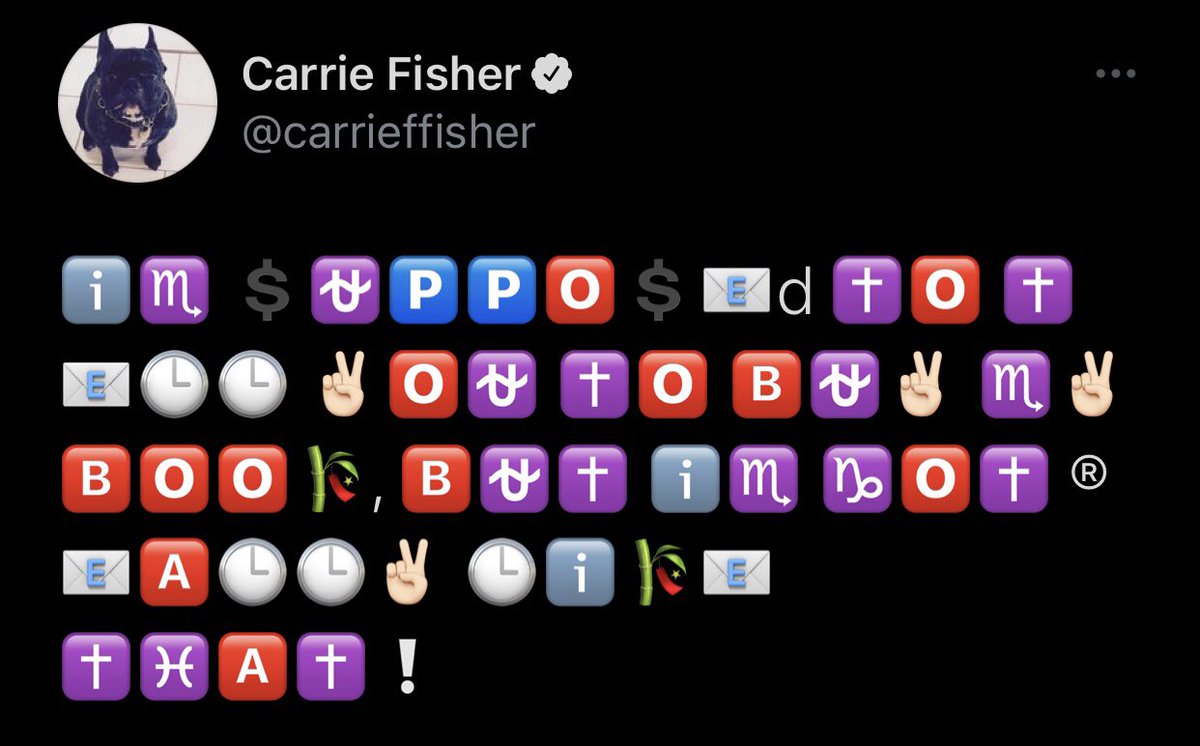 her emoji tweets, legendary. “i’m supposed to tell you to buy my book, but i’m not really like that!”