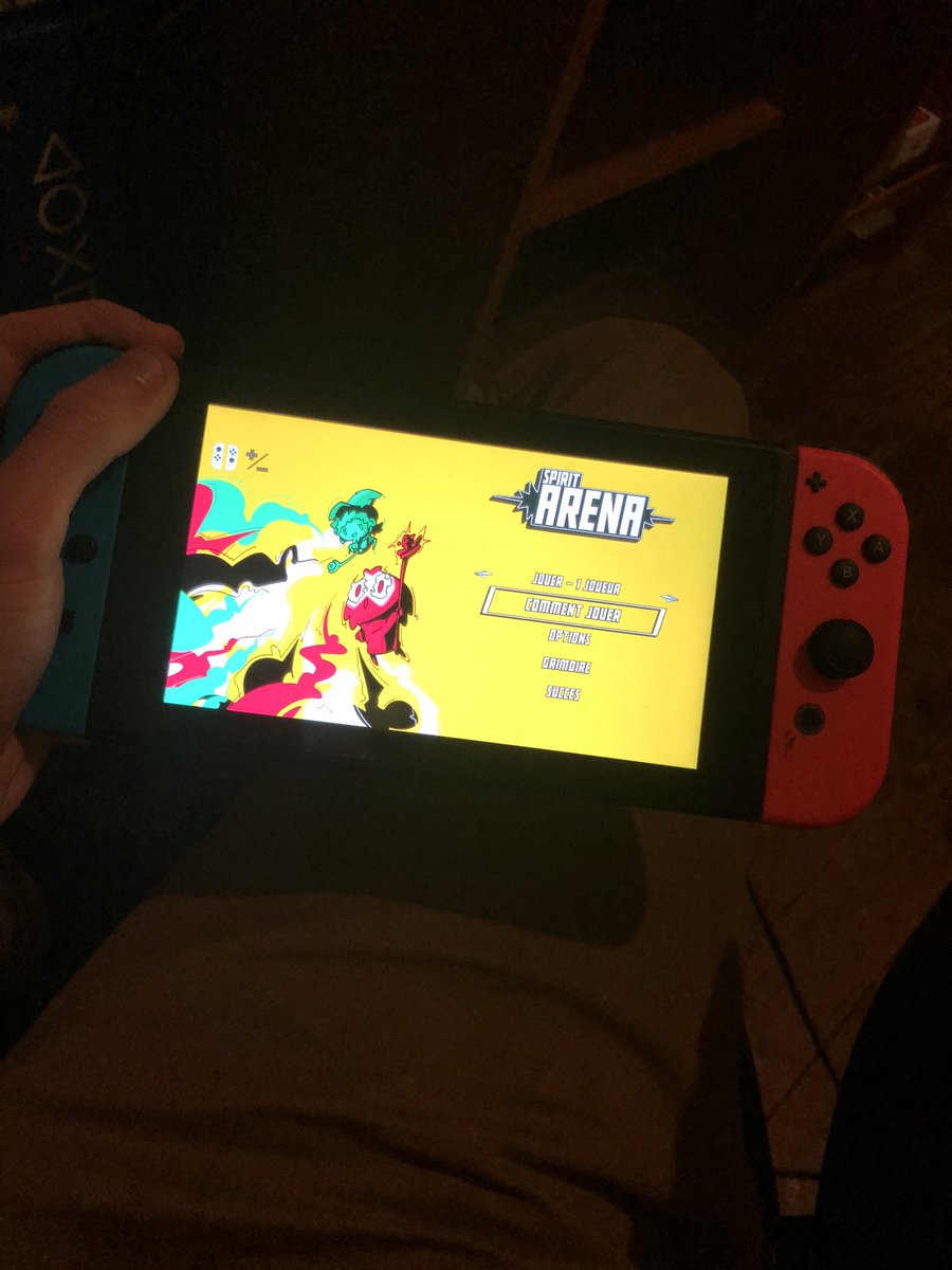 DeathSasaki's tweet photo. On va pas se mentir j’attends ce jeu depuis l’art to play de l’année dernière et il est finalement dispo sur Switch c’est un putain de plaisir ! #spiritarena https://t.co/xtAjYHuqho
