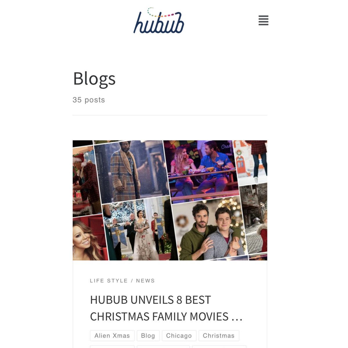hububinc's tweet photo. Are you still in the festive mood and trying to figure out which holiday movies to keep you entertained? hubub got you! Simply head to https://t.co/TYZHJesD3R and check out our latest blog for spectacular ideas.
#hubub #newapp #hububblog #holidayseason #holidaymovies #staysafe https://t.co/oF6GesoZAR