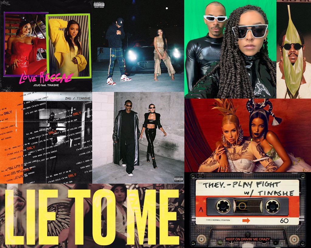 "Nonstop, bop, bop, bops!“  @Tinashe was featured on 9 songs this year!