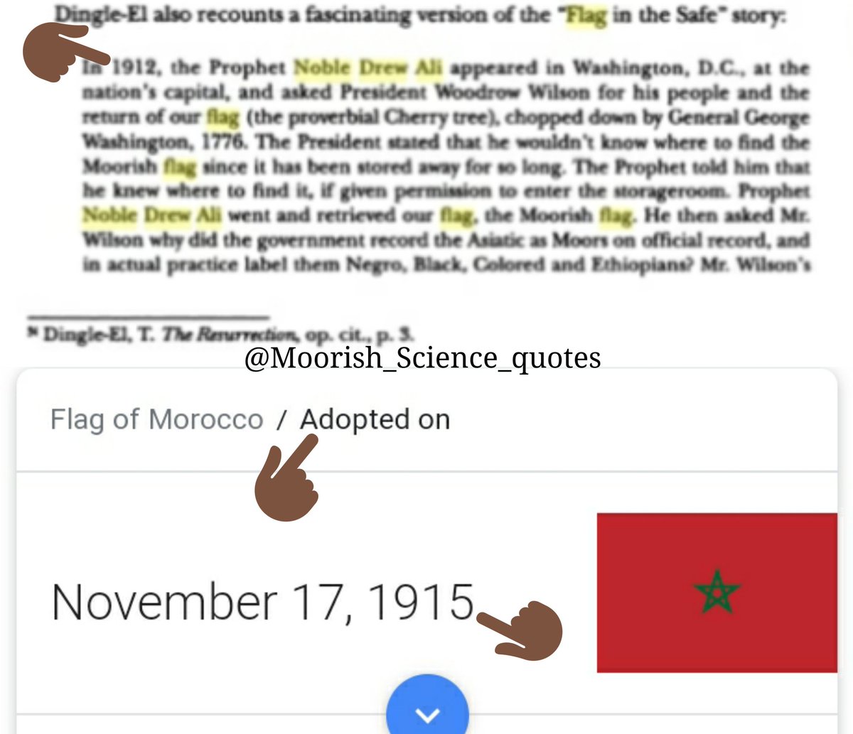 And just so everyone is clear our prophet had the flag in america long before it was adopted in the kingdom. Hence the wording. They ADOPTED it. Even if you attempt to discredit everything elts ; that the flag has a long history here is undeniable.