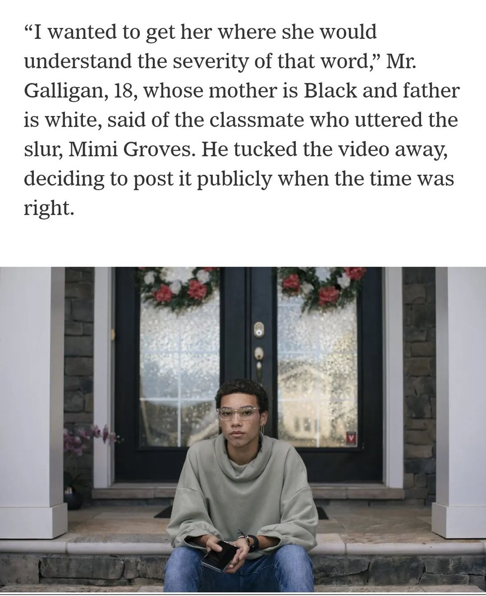 1/Jimmy Galligan got a 3 second video of a White 15 year old girl saying the N-word while singing along to a rap song. He posted the clip publicly 4 years later when the girl started university to maximize impact and ruin her life.Guess what, he left his social media public...