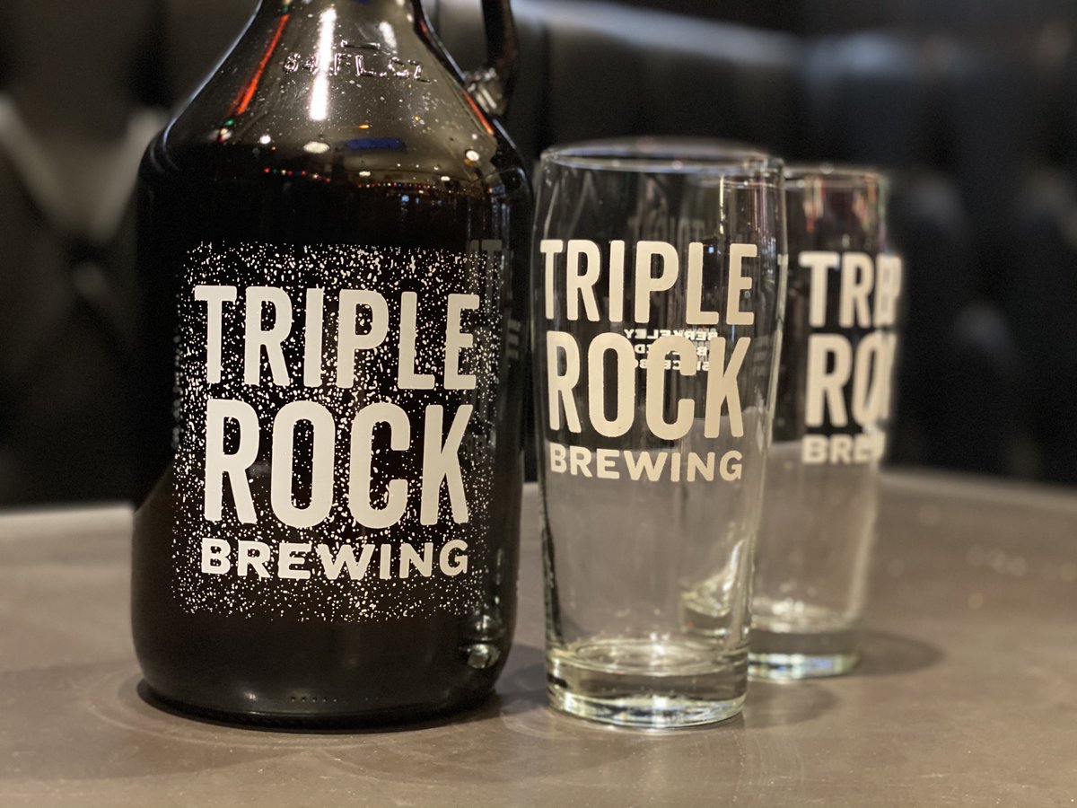 TripleRockBeer's tweet photo. For those who still don't have a Triple Rock Growler, if you want to buy a new growler filled with beer, for just $6 more you can get two imperial (20oz) pint glasses along with your purchase! Follow the link in our bio for this sweet deal. Cheers to the New Year 3Rock style! https://t.co/6S6DPCSVkr