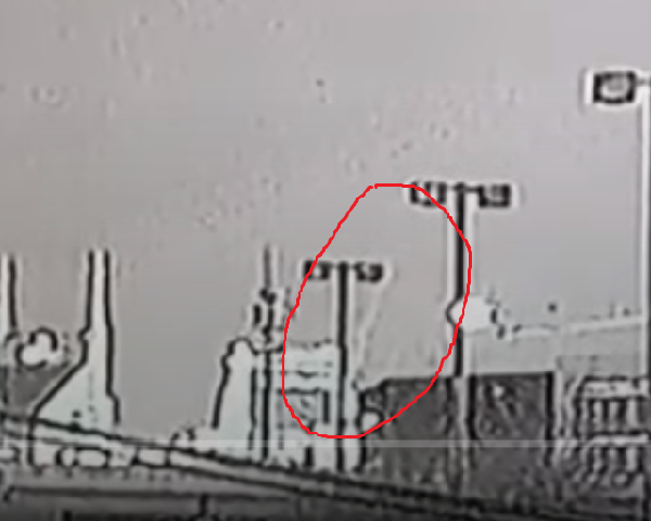 In the milliseconds before the massive fireball explosion occurs in Nashville-Tennessee, a tell-tale “thermobaric weapon” contrail is captured on closed-circuit tv (CCTV) video a contrail that ejects from this type of weapon a fuel mixture upwards into the air at rapid speed