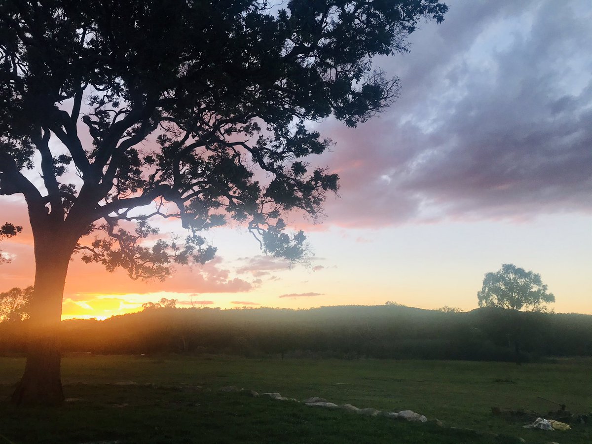 Beautiful sunsets over Granite Belt