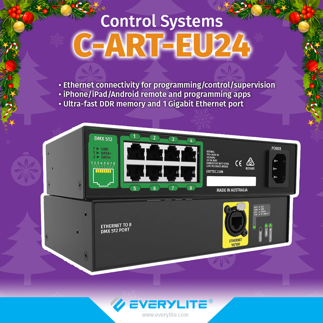 Everylite's tweet image. This product offers 24 DMX512 universes in live mode (computer). See what more it can do for your next DMX project everylite.com/portfolio-item…

#controllers #ledcontrollers #everylite