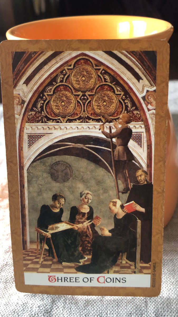 MarieAlina4's tweet image. The time is now to bring life &amp;amp; meaning to your creative goals. Collaboration with other like minds, sharing resources and planning will take you farther than doing so on your own. Illuminate with your light. #tarot #3ofpentacles