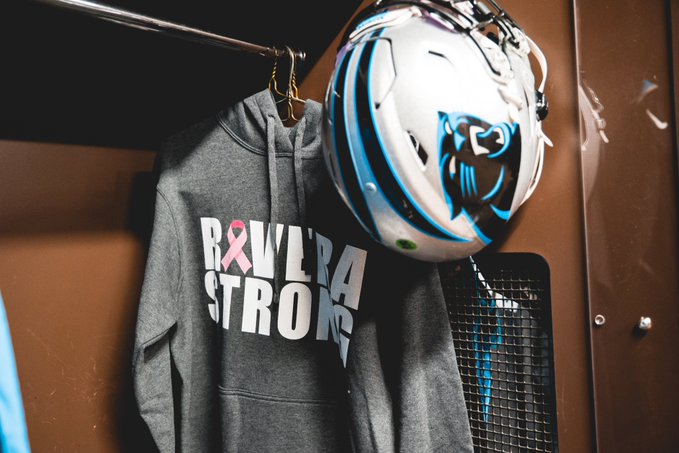 MySportsUpdate's tweet image. This is cool: The #Panthers will honor Ron Rivera today by wearing "Rivera Strong" sweatshirts during pregame warmups. Rivera successfully completed seven weeks of cancer treatment this season, while not missing a game. 

Classy move, @Panthers.
