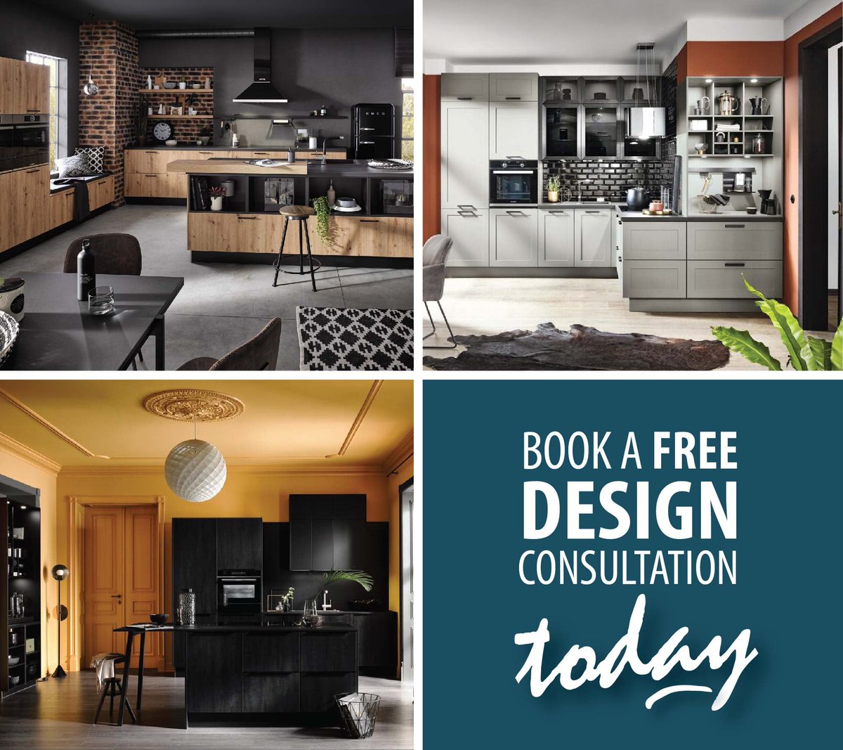 NEW YEAR NEW KITCHEN?
Perhaps you’d love a fashionable kitchen island, a bigger cooker or a whole new colour scheme. Or perhaps you only know what you really don’t want and are after some inspiration?
If so, you’ve come to the right place - book a FREE design consultation today
