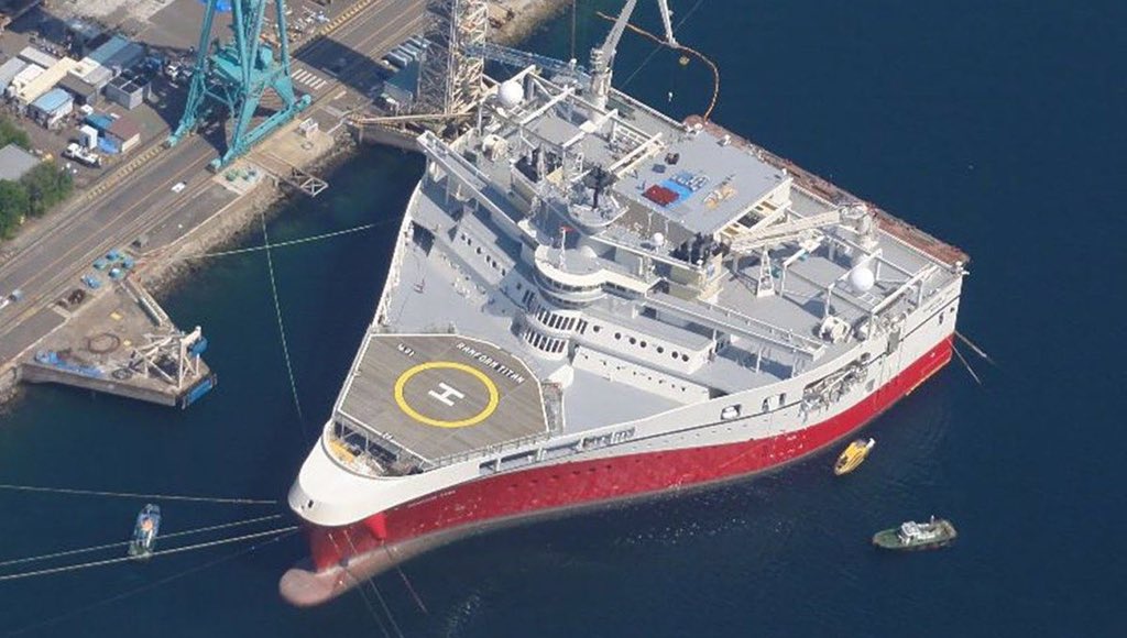 DanielPerezUsm's tweet photo. #Buque: Genérico Pasajero uso Investigación / Reconocimiento RAMFORM TITAN, #Estado: Activo, #IMO: 9629885, #Bandera: Bahamas🇧🇸[BS], #ArqueoBruto: 20637, #Eslora: 104.2 m, #Manga: 70.02 m, #Año: 2013, #PuertoBase: NASSAU Barco con el casco más ancho del Mundo. https://t.co/qTYsuLcIG2