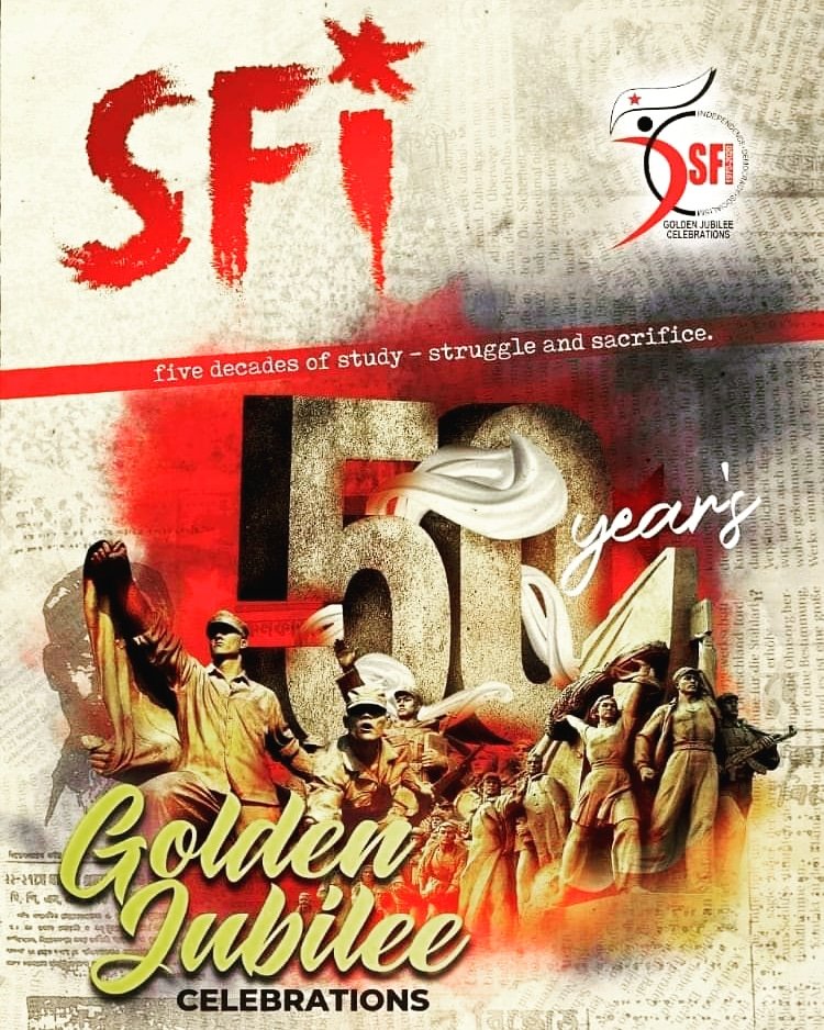 SFI50864991's tweet photo. Proudest 50 Years Of Study-Struggle-Sacrifice 
#SFI50
#SFITRL
@SFITamilnadu 
#goldenjubilee
#celebration https://t.co/MtceBH4ljI
