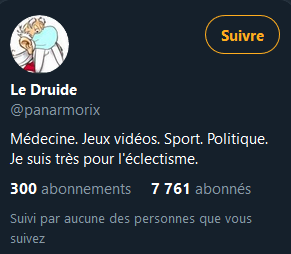 Pareil pour cet autre compte,  @panarmorix, avec une certaine audience, 7700 abonnés, qui imagine des commentaires défendant le cycliste. Et quand certains lui demandent où, hop, bloqué ni vu ni connu !7/11