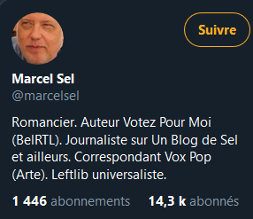 Revenons à  @marcelsel, "romancier" qui affirme que les cyclistes le défendent corps et âmes. Dont acte. Mais quand qqun lui demande les com' en question, d'un coup il se sent de les défendre !Ou alors il romance les commentaires qu'il imagine ?  https://twitter.com/marcelsel/status/13431540721955758086/11