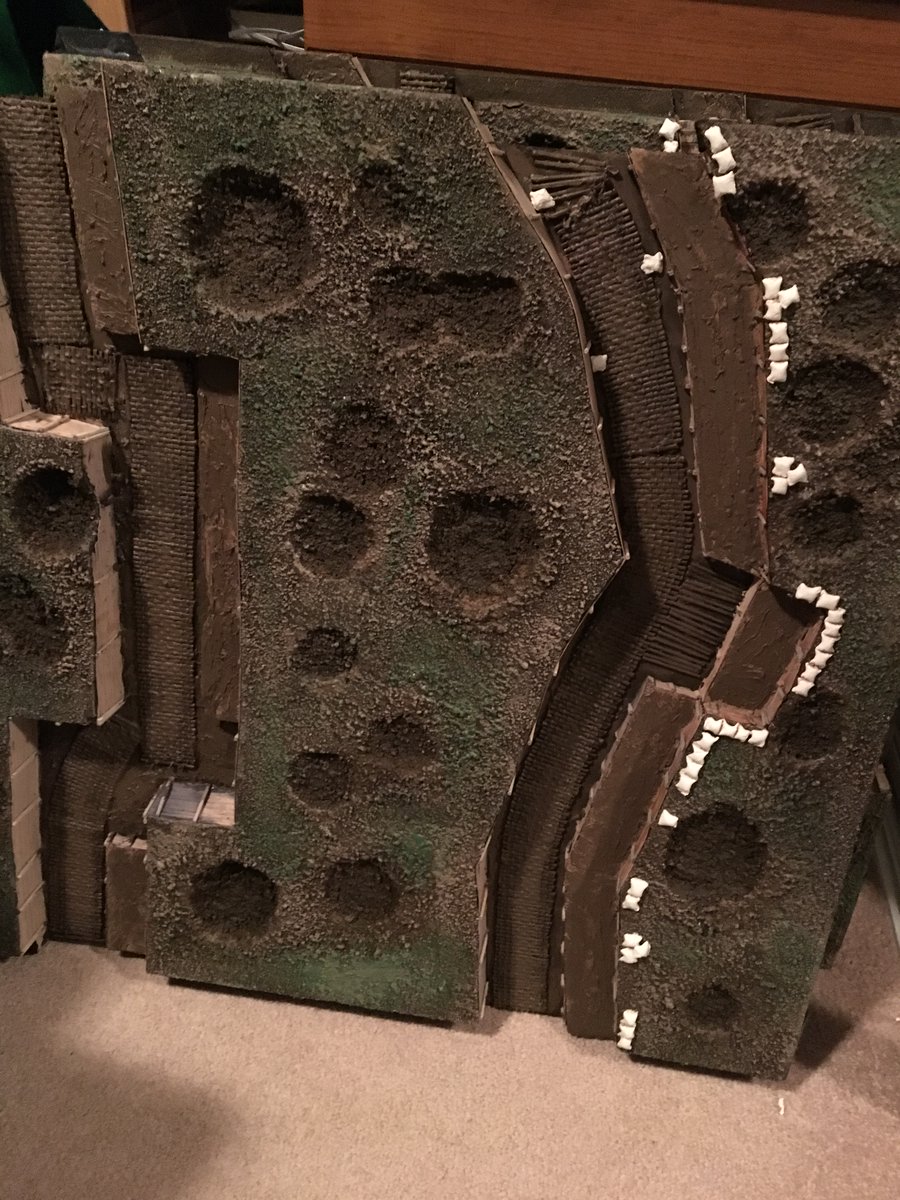 Starting to come together. I used clay rolled out and cut to create sandbags.