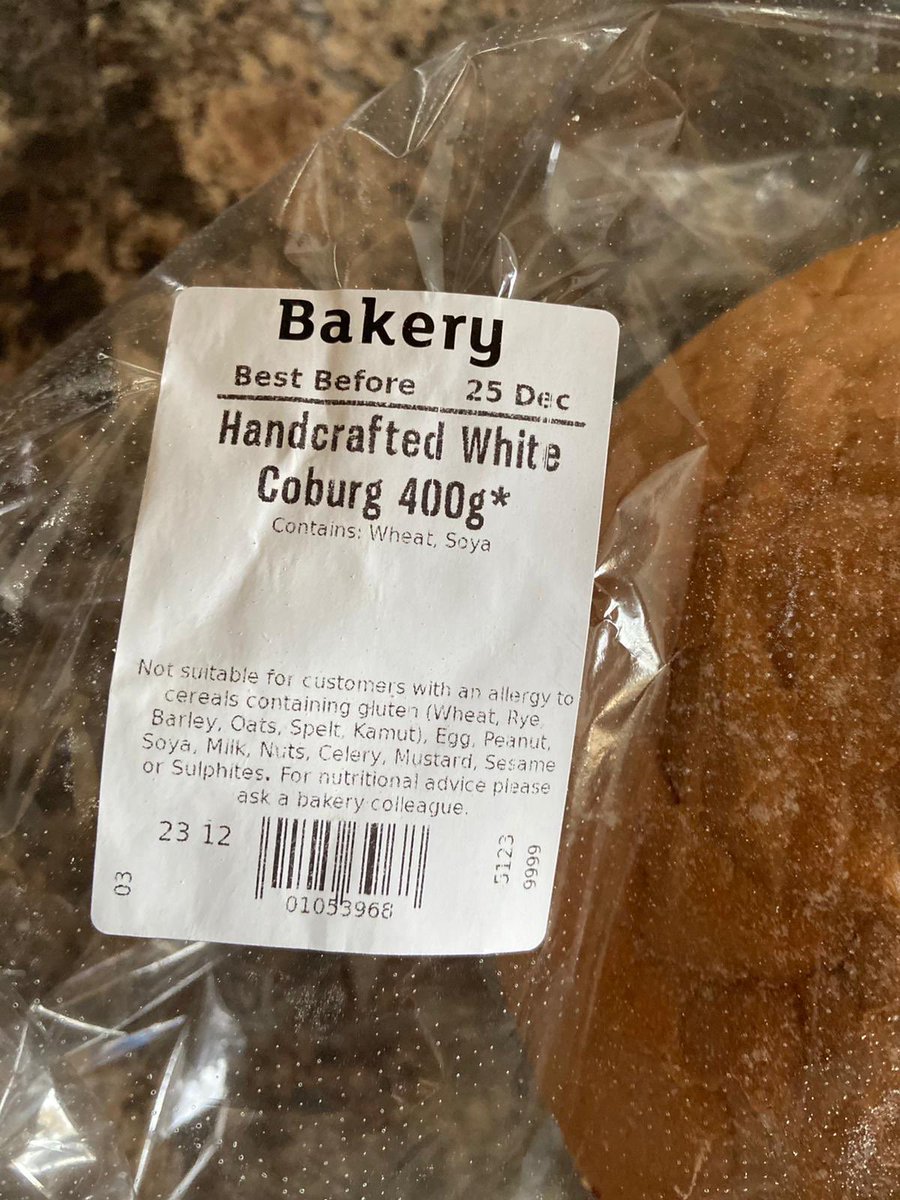 cookaboy's tweet photo. Quite upset with our bread from @sainsburys for Christmas Day. This was for our buffet lunch and we had to bin it...and all they offered was an 80p refund?! #disgusting https://t.co/6RcIZKYj5z