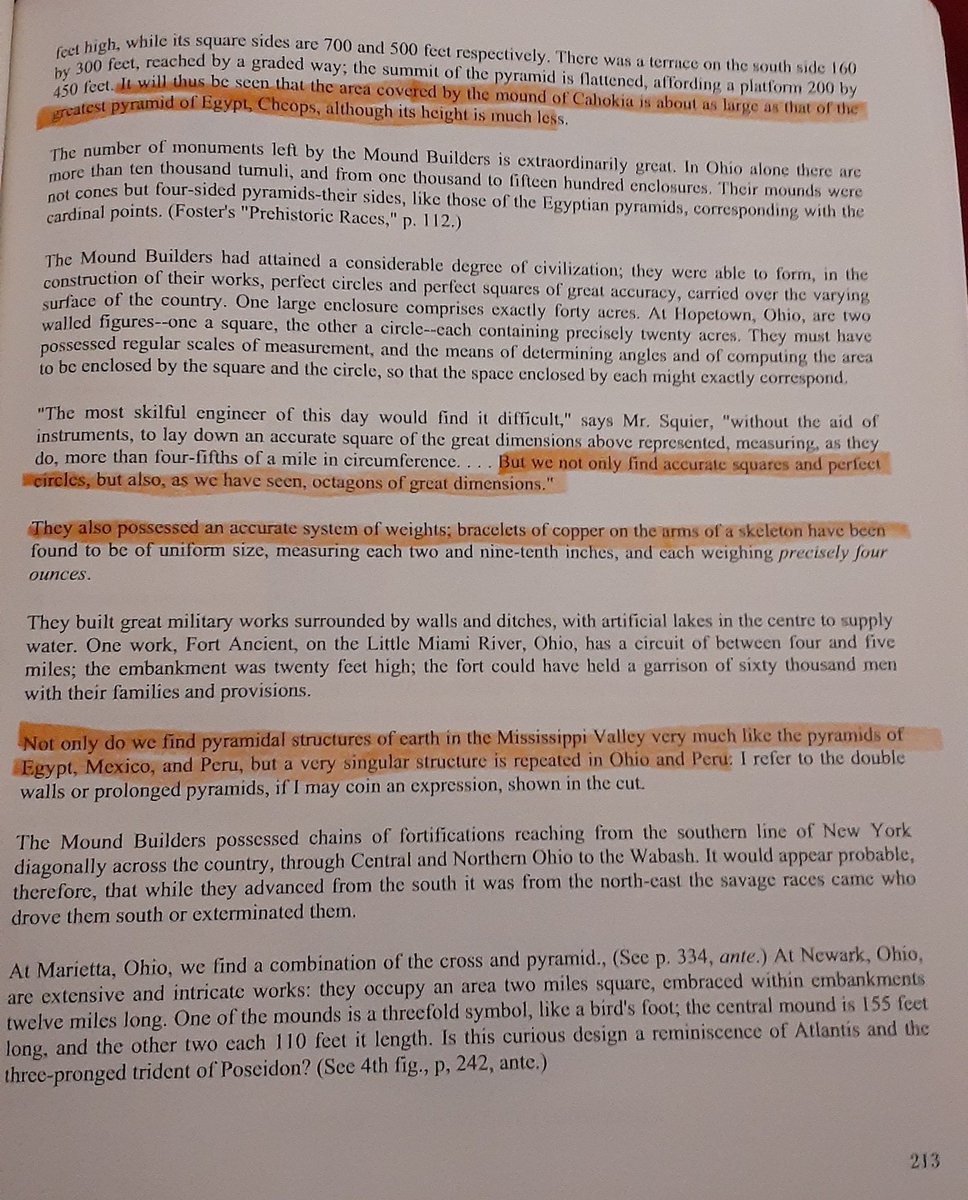 In the book atlantis the antedeluvian world,he speaks on the mound builders , who were known as moors. Although you had moors in each tribe the washitaw ancient history has and still does speak of the pyramids we built here and the journey from atlantis.