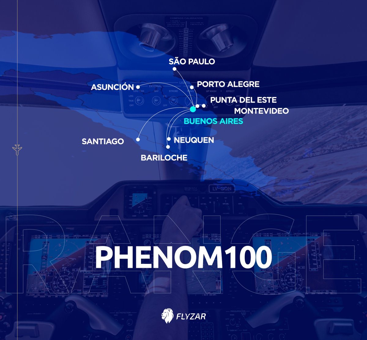 The Phenom 100 has a maximum range of 1196 miles and a maximum speed of 437 mph. 

#flyzar #aviation #aviationlovers #aviationphotography #aviationdaily #aviationgeek #avgeek #airplane #airplanes #plane #planes #argentina #phenom #phenom100