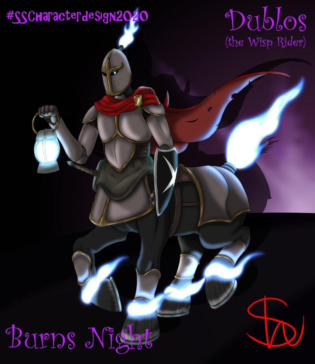ScorchingShadow's tweet photo. #SSCharacterDesign2020
#BurnsNight #Character #Scottish 
🏴󠁧󠁢󠁳󠁣󠁴󠁿
Dublos the #Wisp #Rider roams the foggy hills of #Scotland ensuring no #Creatures of the #Night attack any innocent villages
 
#Characterdesign #Centaur #Blackhorse #Lanturn #Ghost #Burns #Fire #soldier 🐎 #Rabbieburns https://t.co/aPeQauNQgi