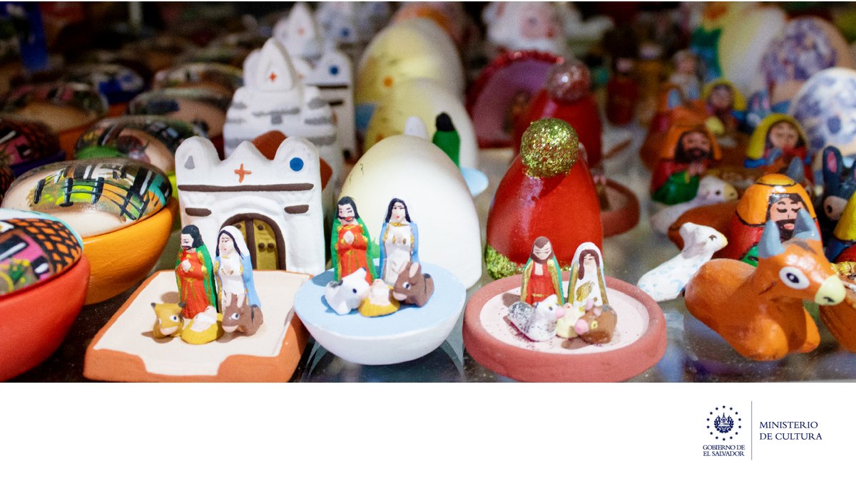 culturasv's tweet photo. Desde antes de Navidad, miles de salvadoreños visitan el pintoresco municipio de Ilobasco, en el departamento de Cabañas, para buscar las figuras de barro del Niño Jesús, la Virgen María, San José, la mula, el buey y los Reyes Magos.👑🌠

👉Más detalles: https://t.co/8Fs70H07yu https://t.co/qTfZze8W7V