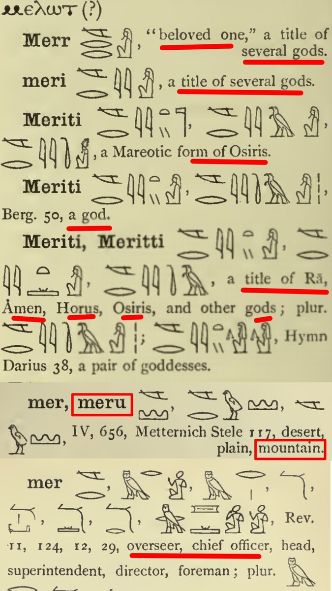In the egyptian language MDR NTR moor means"the high priest of anu" this is interpreted as ether the sumerian anu or the egyptian anubis(who some say are the same).it should also be noted that vowels are interchangeable in MDW NTR so moor/maur can be muur as in the washitaw muurs