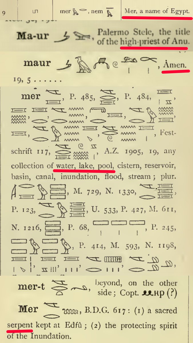 In the egyptian language MDR NTR moor means"the high priest of anu" this is interpreted as ether the sumerian anu or the egyptian anubis(who some say are the same).it should also be noted that vowels are interchangeable in MDW NTR so moor/maur can be muur as in the washitaw muurs