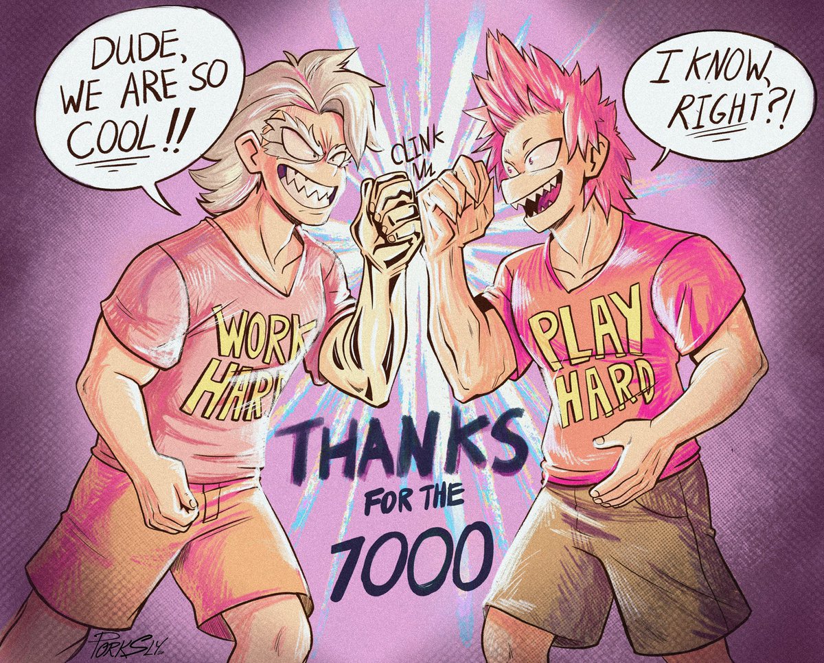 I missed drawing something for the last few milestones, so here is Tetsu Testu joining the lame shirt club. Thank you all for the follows, likes and comments. It's means a lot to me!!! 