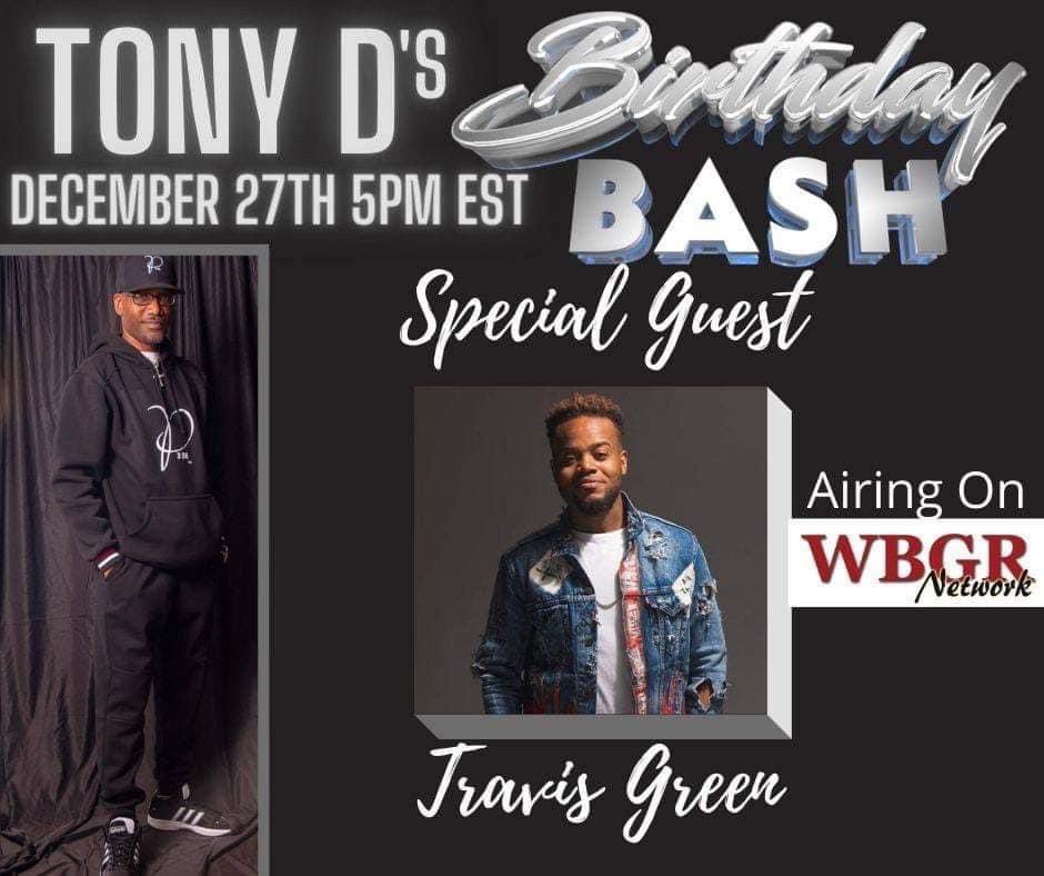 ChristSoundsEnt's tweet photo. Today at 5PM EST join me for my first Birthday Bash. Watch online at https://t.co/BqPKbbqqRg or on Roku of Firestick on  WBGR TV. Also on my Facebook Page.  Thank you in advance for celebrating my birthday with me and enjoy a great performance from Travis Greene. https://t.co/drwT107kNs