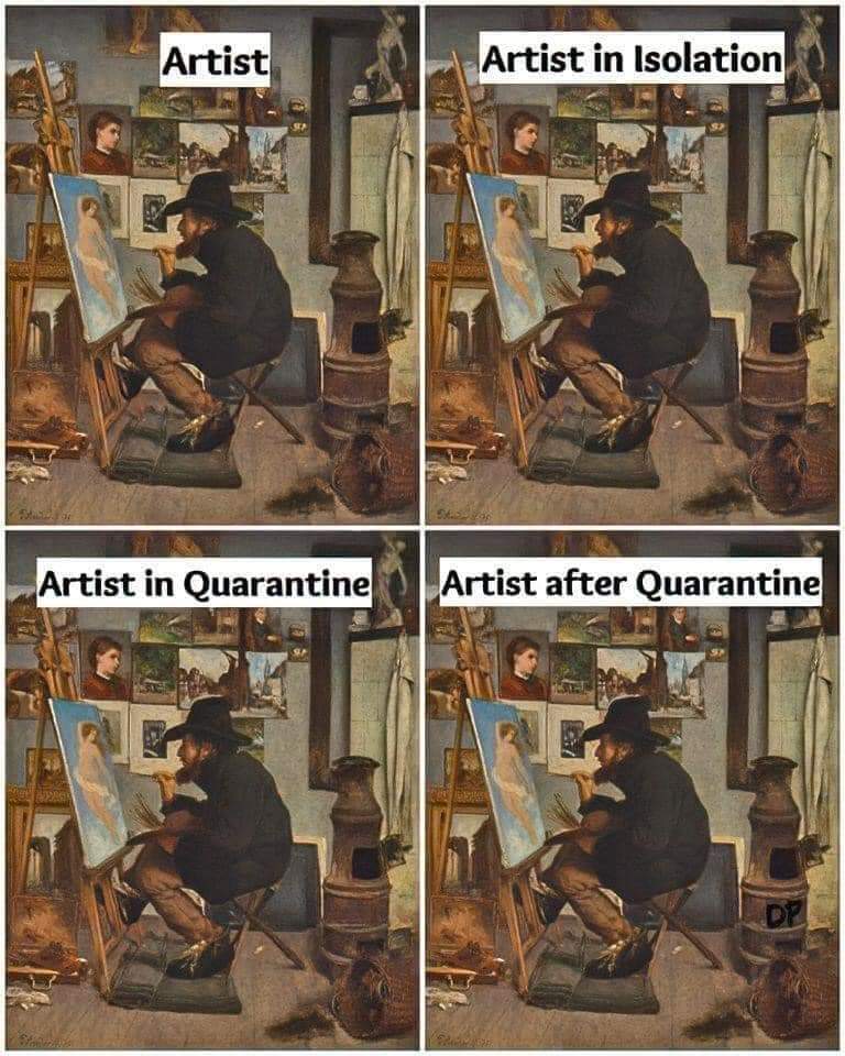 Чем я занимался на самоизоляции. Вместо "Artist" читать «Экскурсовод»