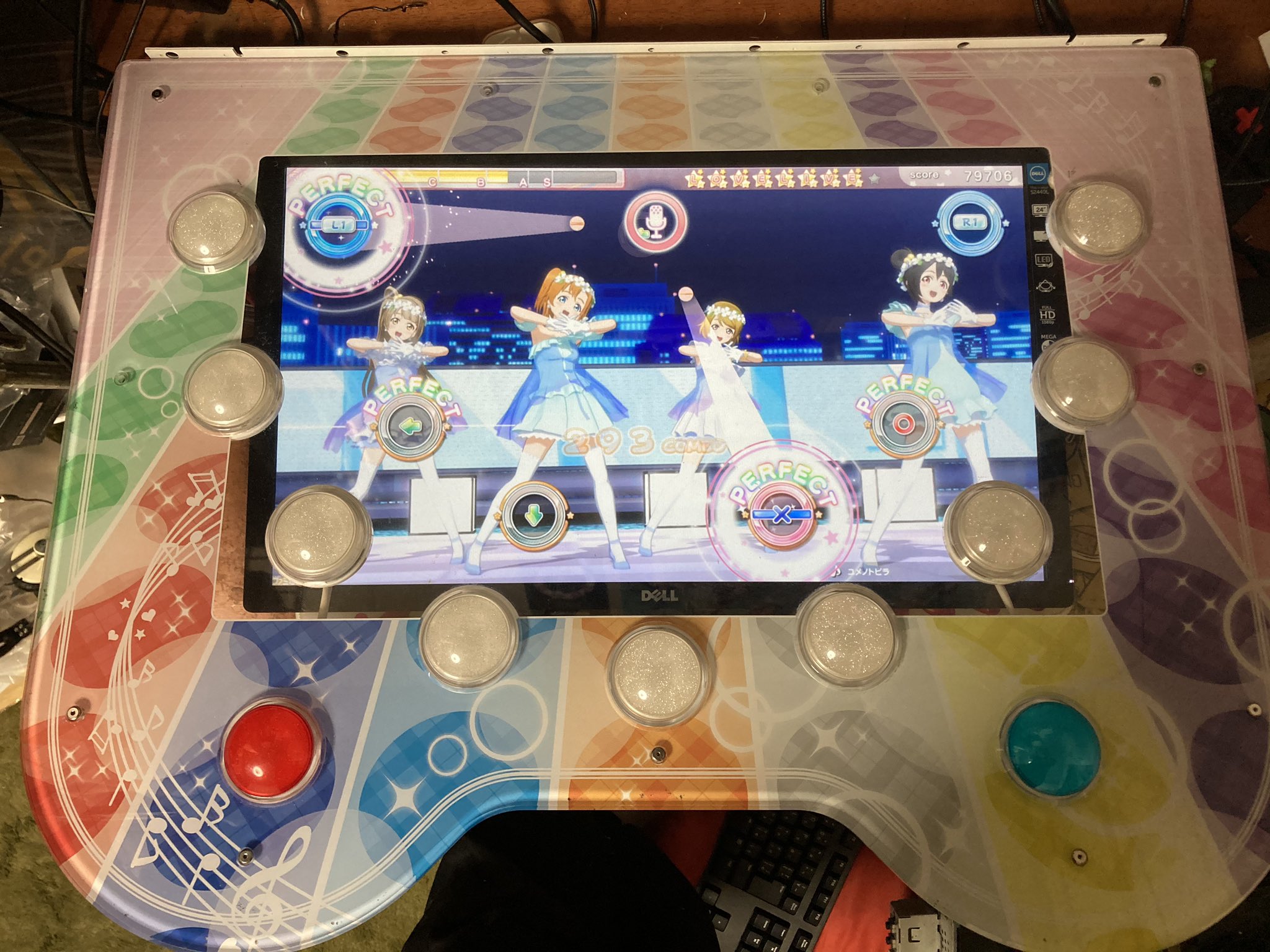 PS4用スクフェスACコントローラ