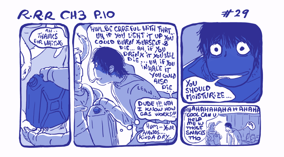 #rodneyRrodney CH3p10 strip 29 ... he got the gas ... end of chapter 