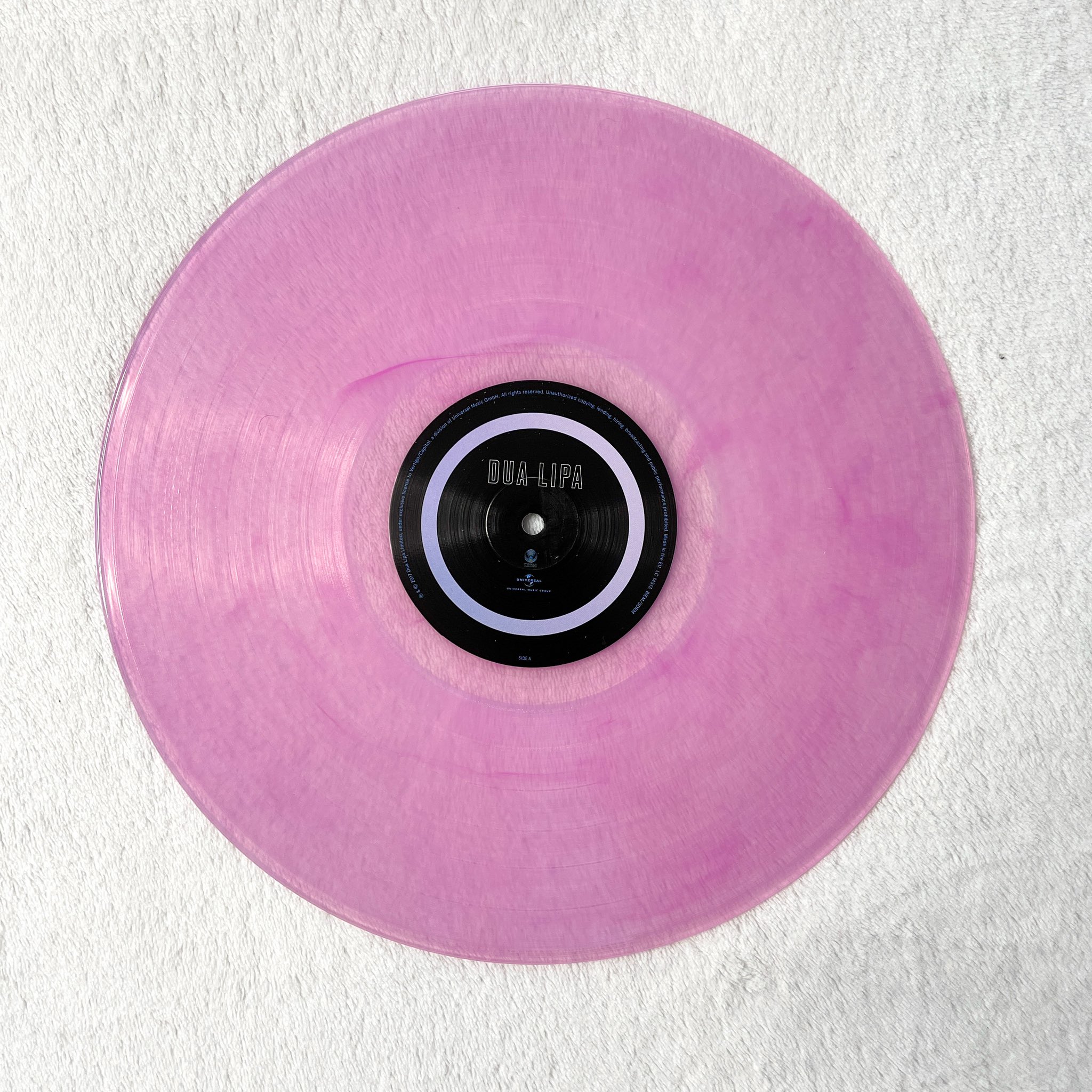 Dua Lipa - Vinilo translúcido de mármol, color rosa: : Música