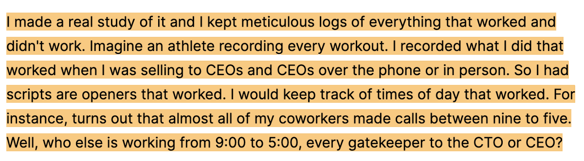 In his 20s, Tim's success mantra was - • Join a company in a growing industry• Observe and learn as much as one can from growth of the company• Use the learning's to apply to your own companyAfter persistent cold emails - he got a job as a seller at the tech startup.