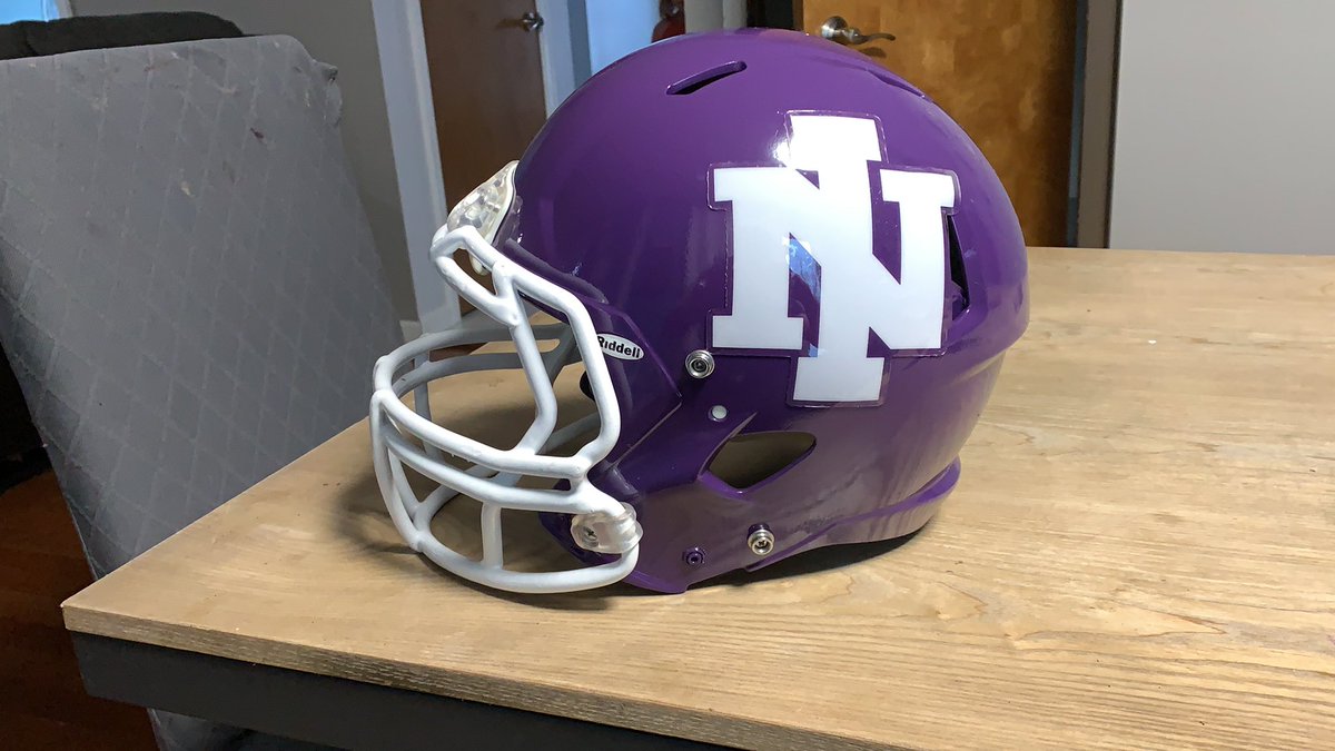 TheAaronWigg's tweet photo. 1997-2000 @UNIFootball helmet completed @UNIAthletics #helmetaddict https://t.co/VSncQXGtqR
