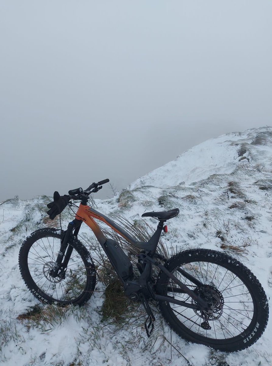 Tad chilly on the trails today, photo courtesy of Brian Smyth 🥶