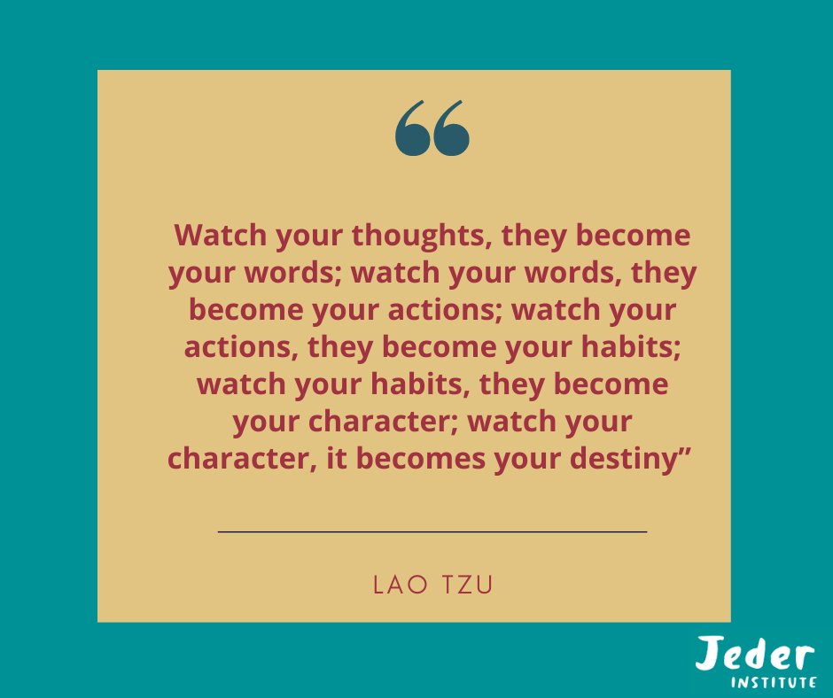 Last week of the year incoming and a natural time for self-reflection. As many are thinking of resolutions for the New Year, what are some thoughts and/or habits that you are leaving behind or taking with you? #jederinsitute #laotzu #selfreflection