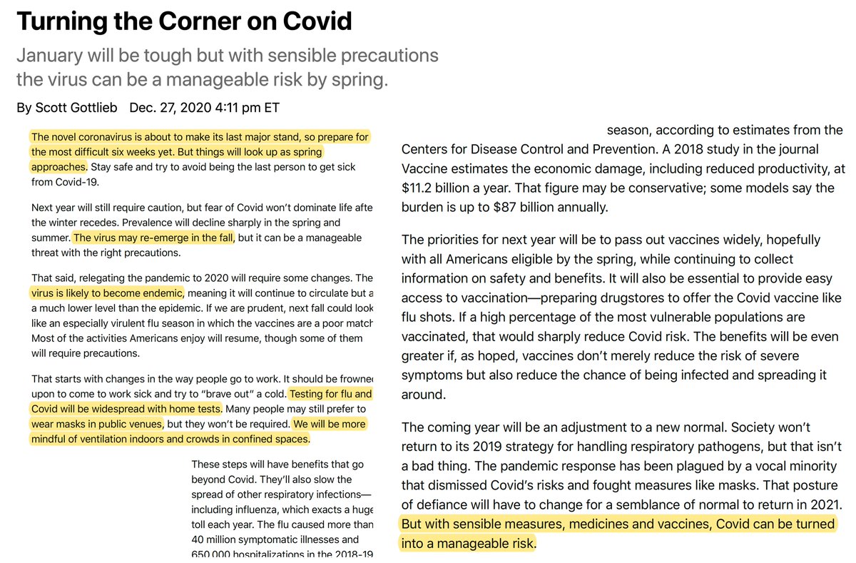 EricTopol's tweet image. We sure need some upbeat thinking and forecasts right now. 
So I hope @ScottGottliebMD is right.
wsj.com/articles/turni…