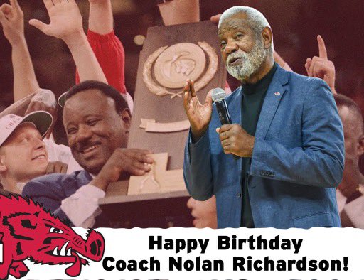 Happy Birthday to Razorback legend Nolan Richardson! 