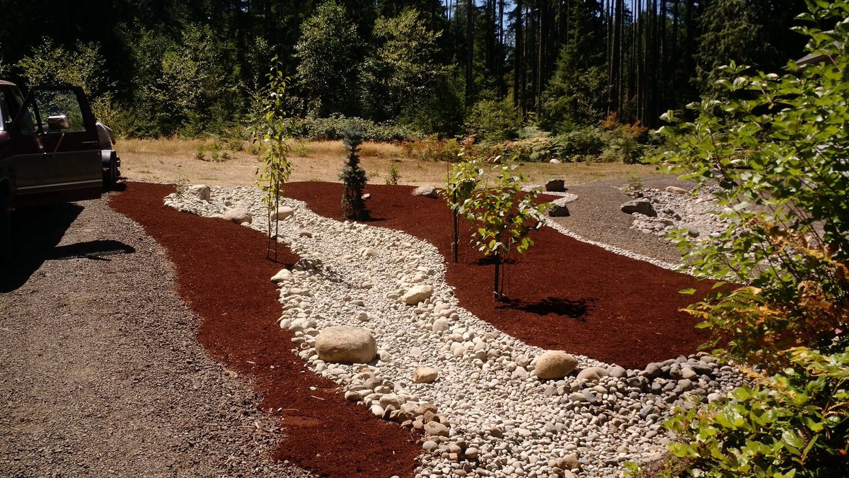 Off season ideas....be ready for Spring with pavers, flagstone, rock and bark.