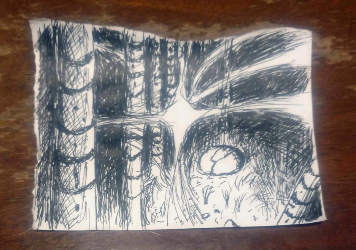 The only non-digital art in this thread! Here are three  #Inktober sketches I did for the sketch prompts in October. Prompts were blade, wisp and radio.