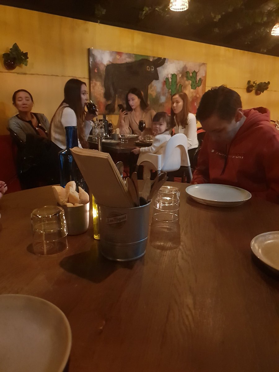 Went out for dinner today for my dad and aunts birthday. Had a great time even though we had to sit on two different tables cause of Corona 😀 The chocolate cake was one of the best desserts I have had 😋😋