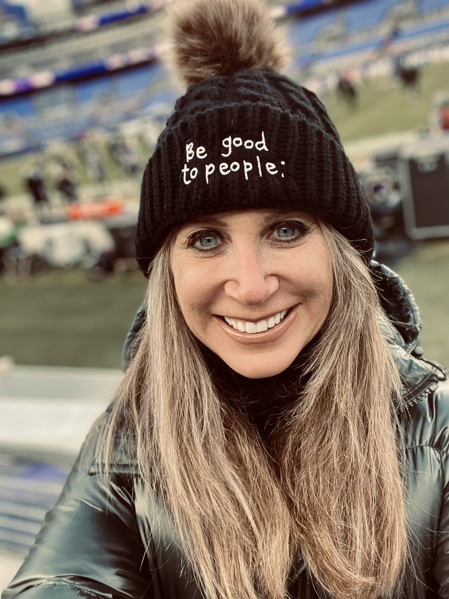 LauraOkmin's tweet image. Usually when people tweet about what you’re wearing... it’s not good. But I’m happy to say today was the exception! For everyone who asked where I got my hat - it’s @begoodtopeople - Without seeing expressions these days, I do my best to wear kindness on the inside AND outside♥️