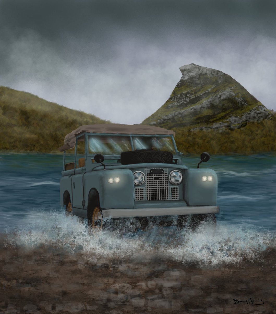 I’m not going to lie, I killed it with my latest vintage #LandRover painting. It’s doing a water crossing in the #Scottish Highlands. #art #seriesII #offroading #uk @LandRover_UK @LandRoverUSA  @LRPalmBeach @TheLandRoverClu @Apple #ipad 

instagram.com/reel/CJUE2OVjk…