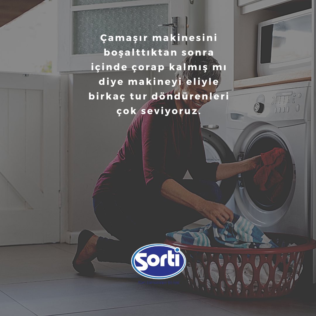 Çamaşır makinesini boşalttıktan sonra içinde çorap kalmış mı diye makineyi eliyle birkaç tur döndürenleri çok seviyoruz 🤗 #çamaşırmakinesi