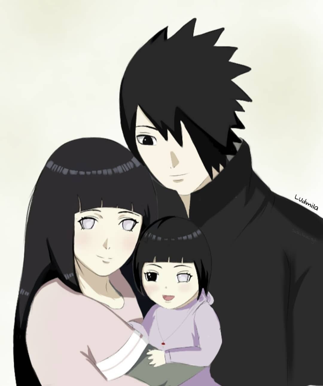 Artista mostra como seria o filho de Sasuke e Hinata, e de Naruto