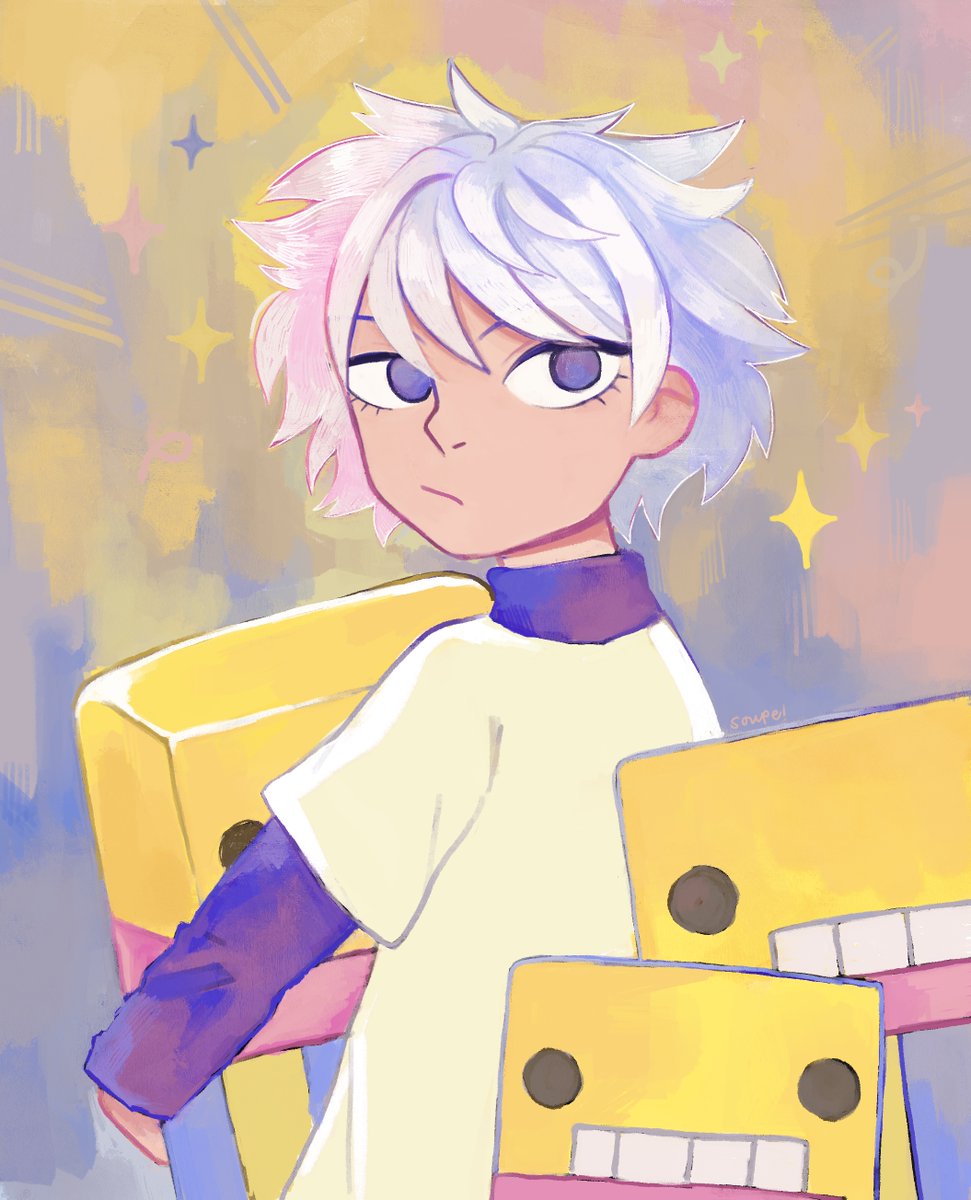 nghi 💞☁️@phantomsoupeのイラスト64/81］「chocolate robots are a lifestyle #hxh 」 .